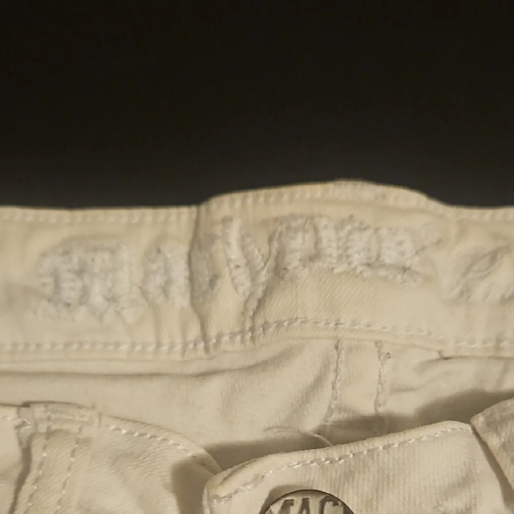 Machine White Distressed Kids Jeans - Picture 6 of 7